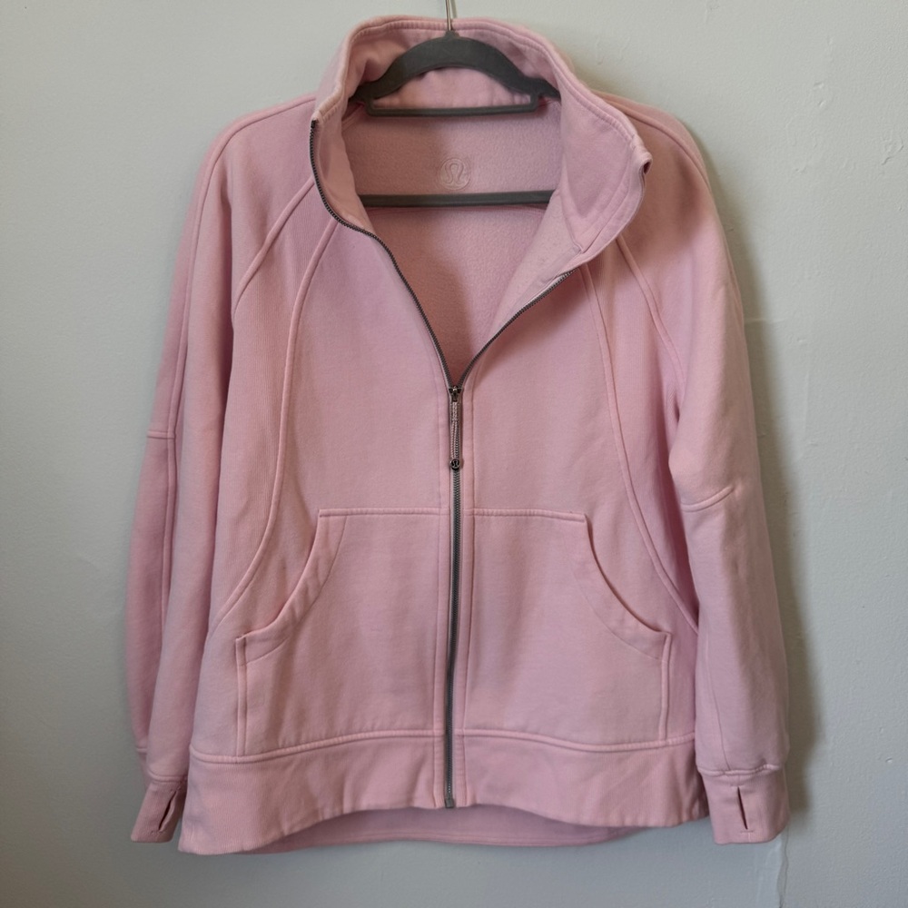 Lululemon Scuba Oversized Funnel Neck Full Zip Strawberry Milk - Picture 10 of 10